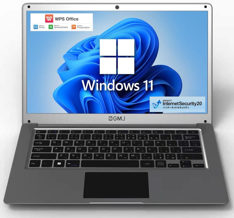 超軽量14.1インチノートパソコンWindows 11搭載・SSD 128GB・メモリ4GB