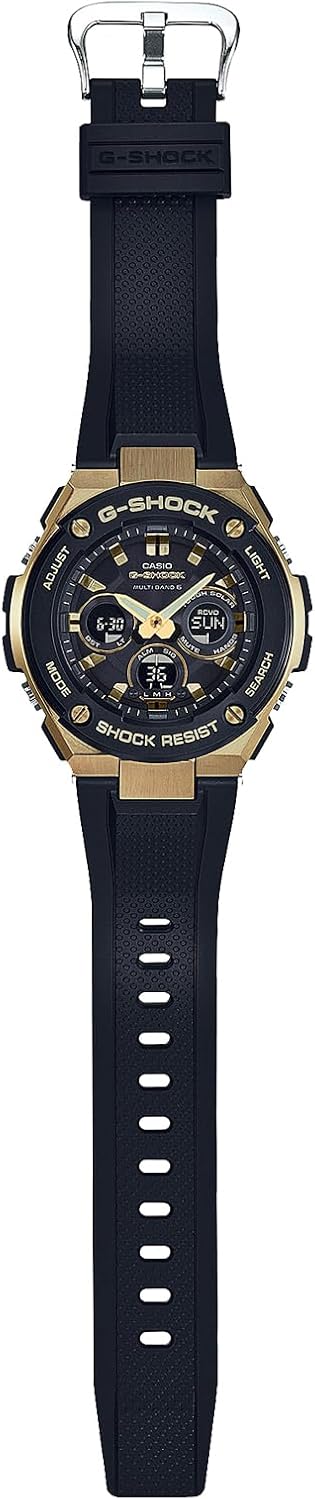 G-STEEL 電波ソーラー腕時計 男性用 ブラック【カシオ・国内正規品】