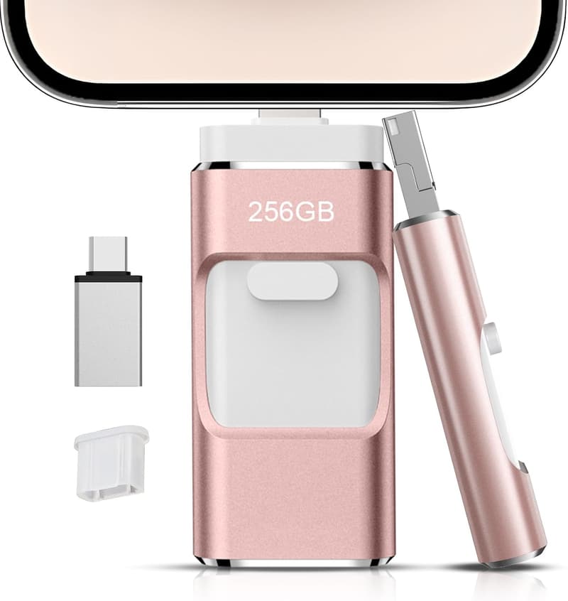 256GB USBメモリ 4in1 フラッシュドライブ スマホ・PC対応