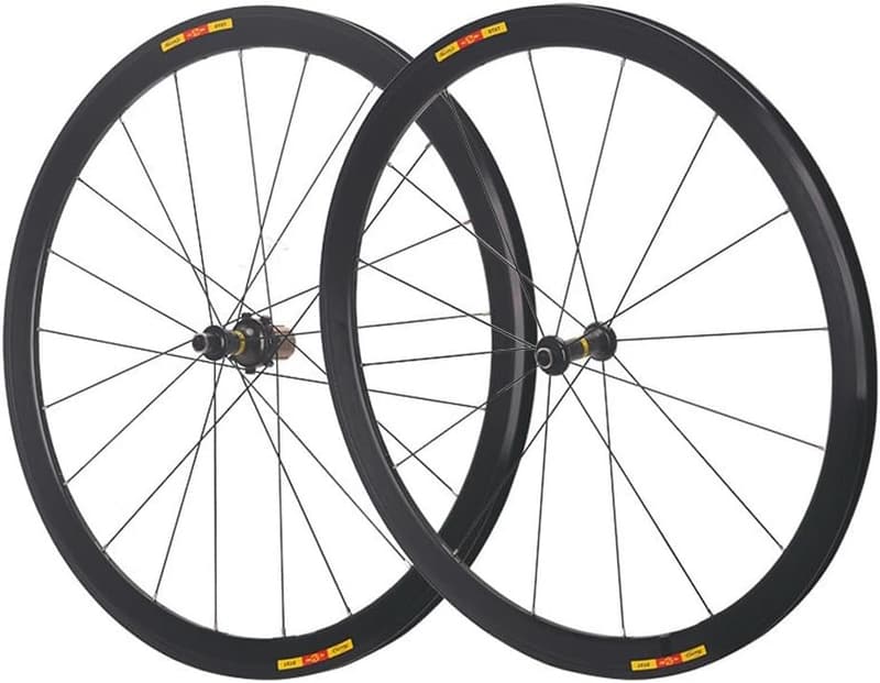 超軽量700Cロードバイク用フロントリアホイールセット 二重層アルミ合金リム 50mm クイックリリース