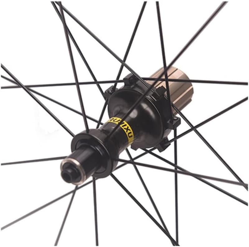 超軽量700Cロードバイク用フロントリアホイールセット 二重層アルミ合金リム 50mm クイックリリース