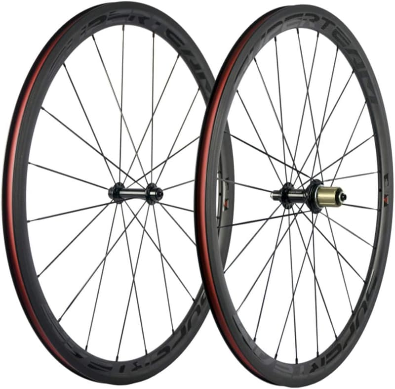 カーボンファイバーロードバイクホイールセット 700c R13ハブ 38mm/23mm