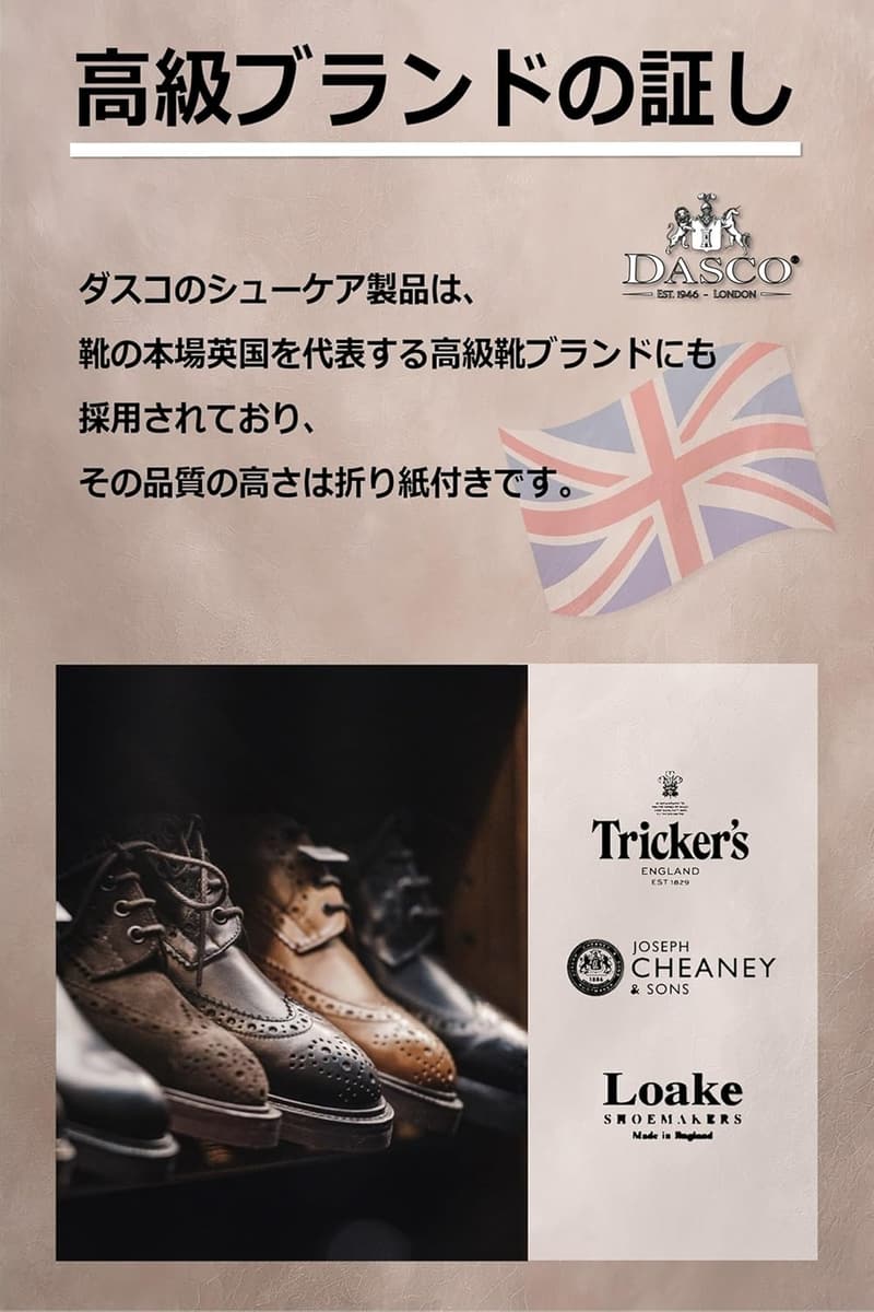 靴磨き初心者向け 英国製全色対応 シューケアセット 2色入り 無色・黒