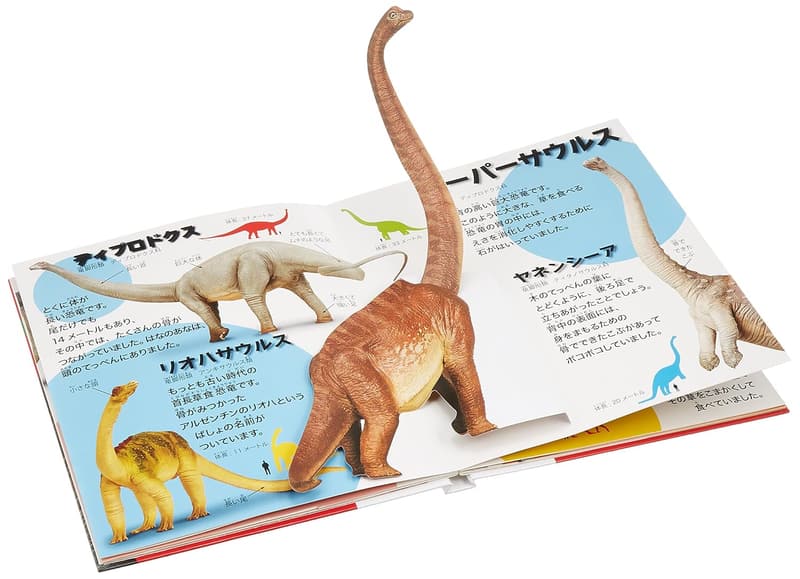 恐竜をテーマにした飛び出す図鑑