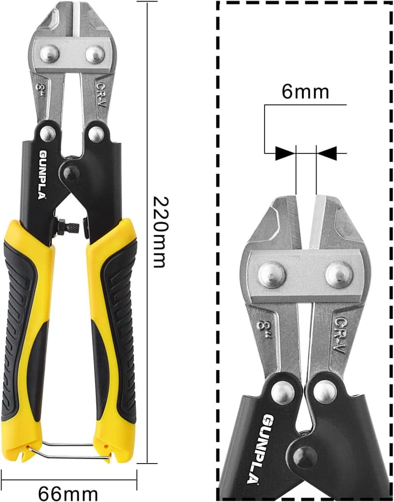 硬鋼線カッター 200mm ボルトクリッパー・カッター