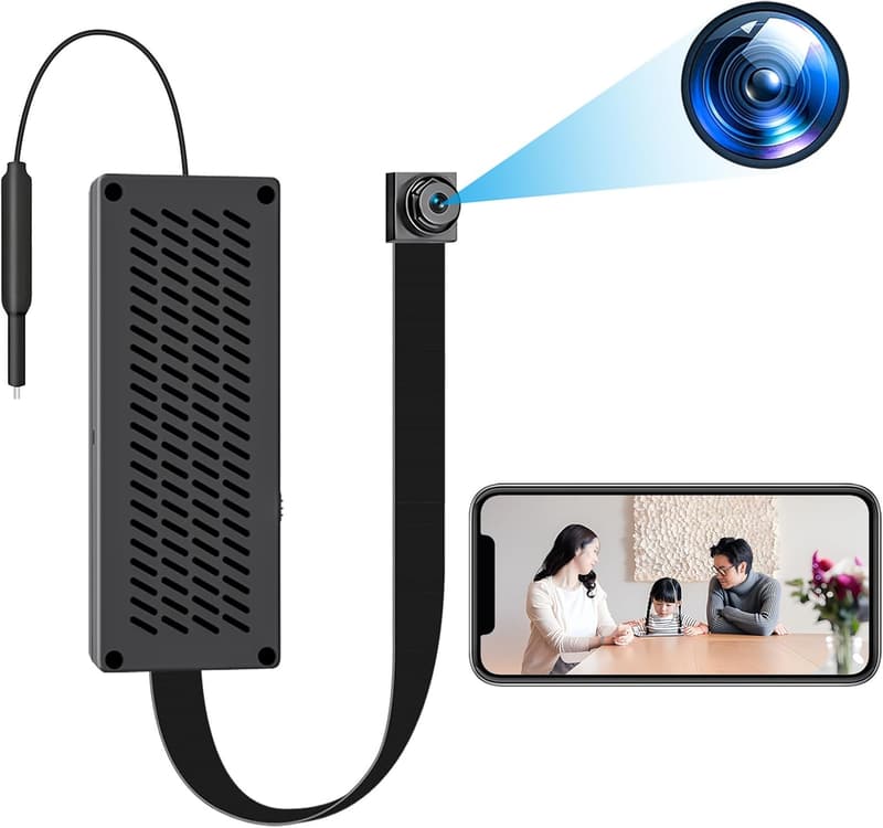 小型WIFI対応隠しカメラ 1080P 動体検知 256GBカード対応 スパイカメラ防犯用 日本語説明書付