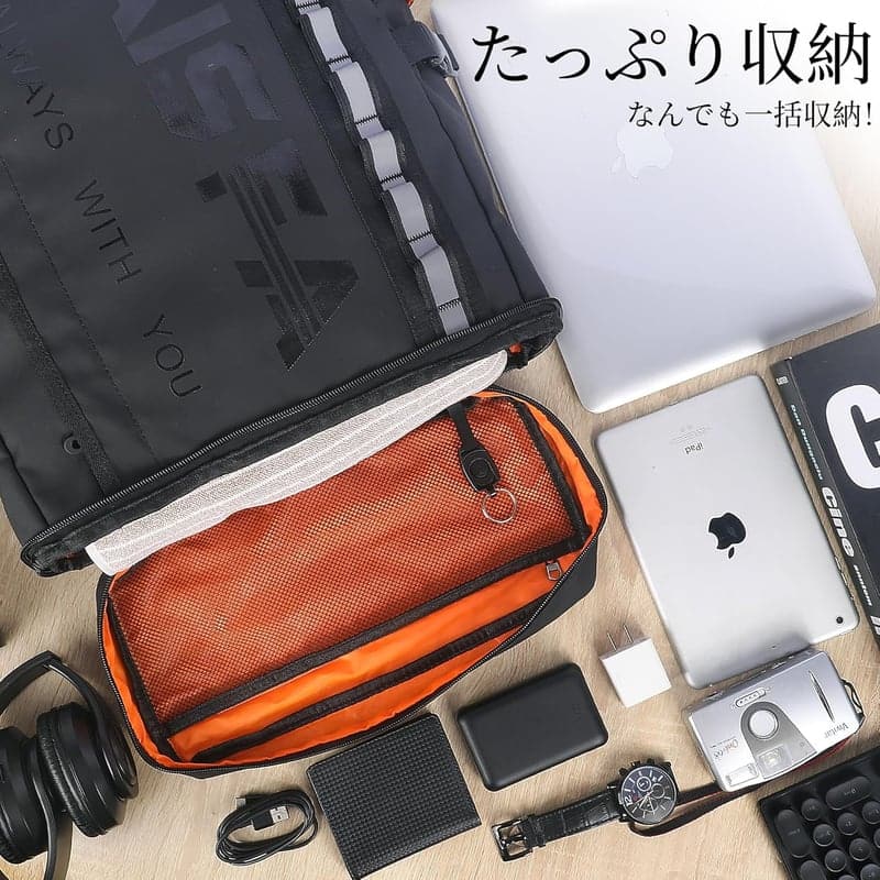 ビジネスリュック 防水17インチパソコン対応 USB充電ポート付き 30L メンズ用