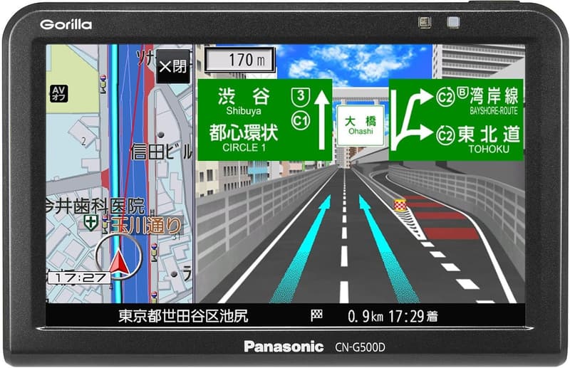 パナソニック 5インチポータブルカーナビ ゴリラ CN-G500D SSD16GB ワンセグ バッテリー内蔵 2016年モデル