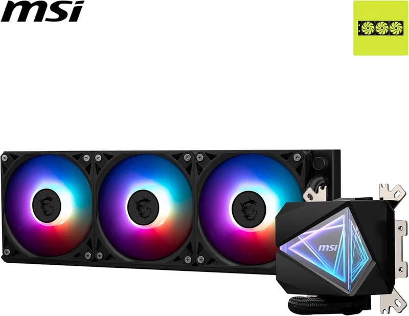 MSI MAG CORELIQUID I360 360mm CPUクーラー（ブラック）