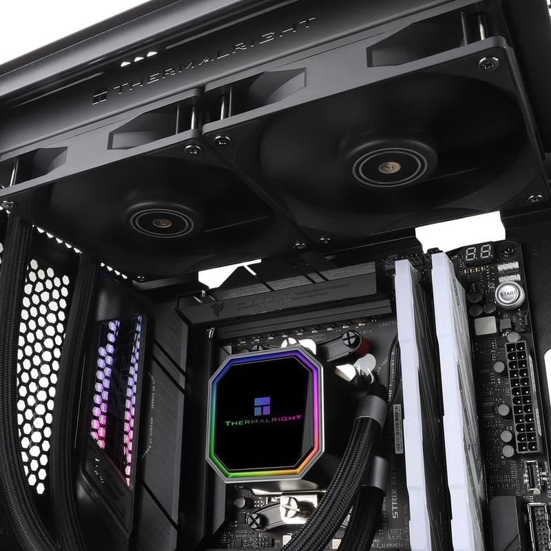 水冷CPUクーラー Thermalright Frozen Prism 240 Black - AMD/Intel対応、120mm PWMファン×2