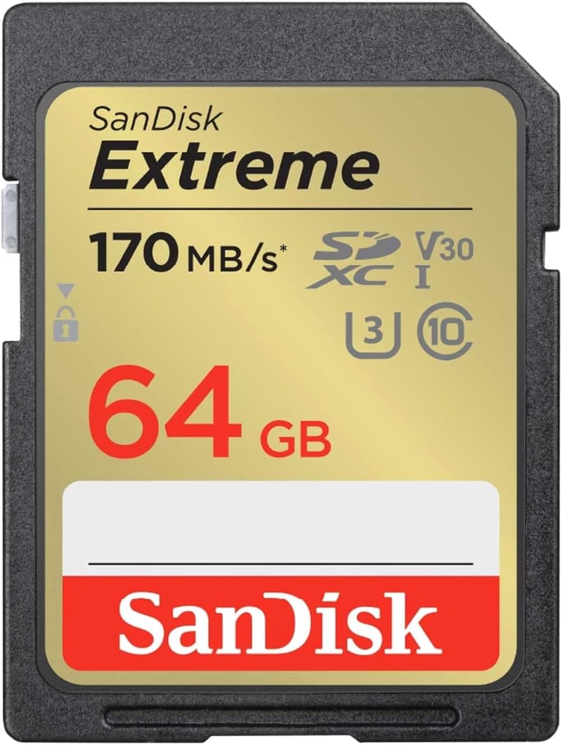 SanDisk 64GB SDXCカード UHS-I U3 V30 Class10 Extreme