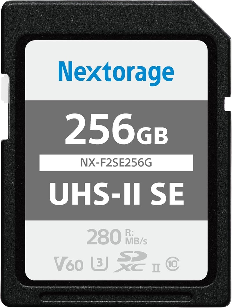 Nextorage 256GB SDXC SDカード UHS-II V60 最大280MB/s読出し 170MB/s書込み 4K録画対応