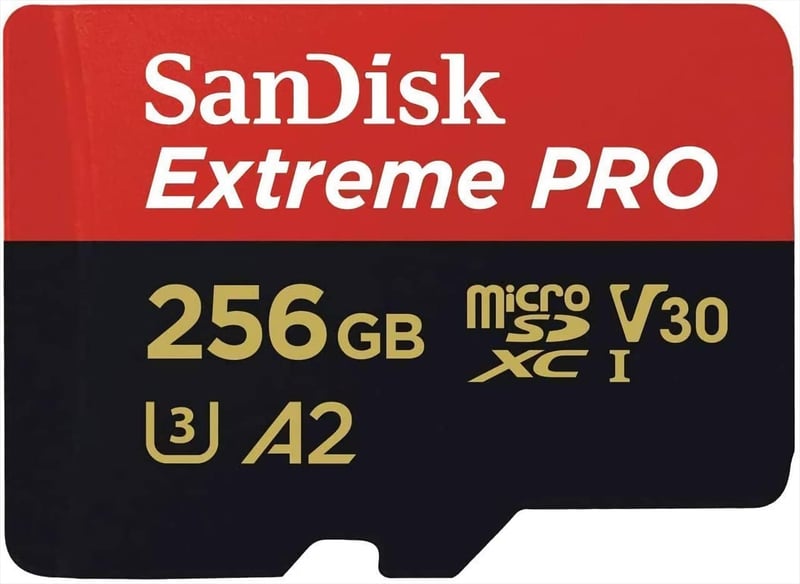 256GB microSDXC SanDisk Extreme PRO | UHS-I U3 V30 | 4K Ultra HD対応