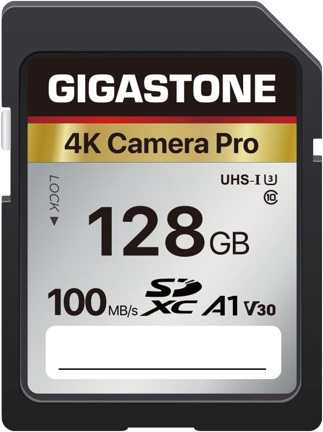 高速128GB SDカード A1 V30 U3 Class 10 4K UHD対応 デジタルカメラ用 ミニケース付