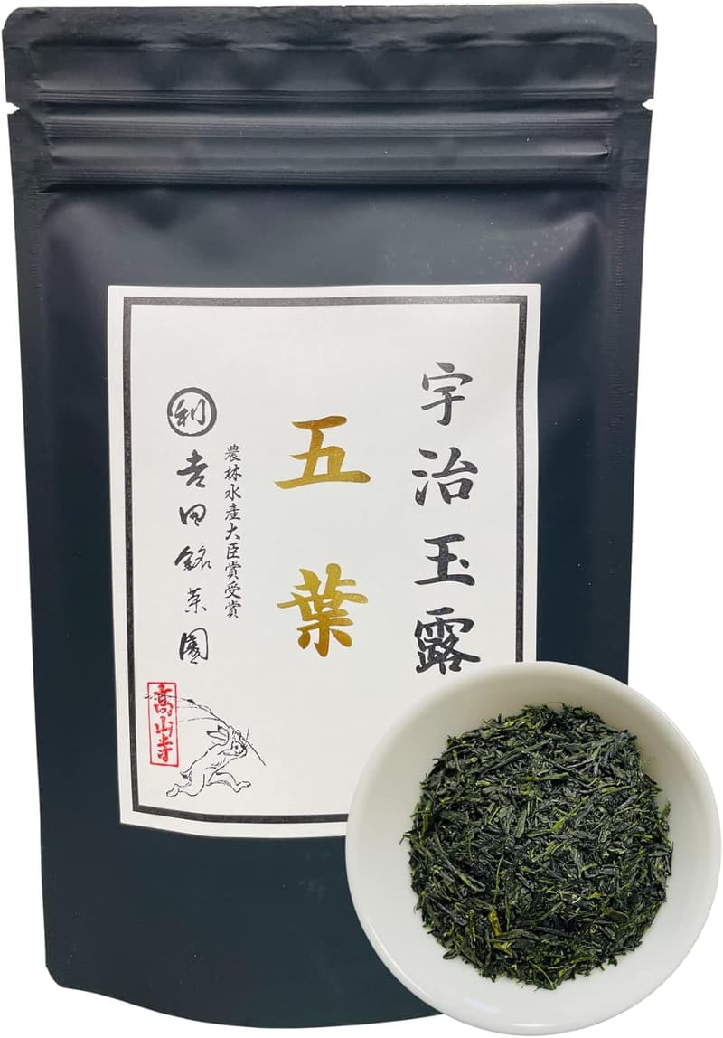 宇治茶 玉露茶葉 80g - 丸利吉田銘茶園の高品質緑茶
