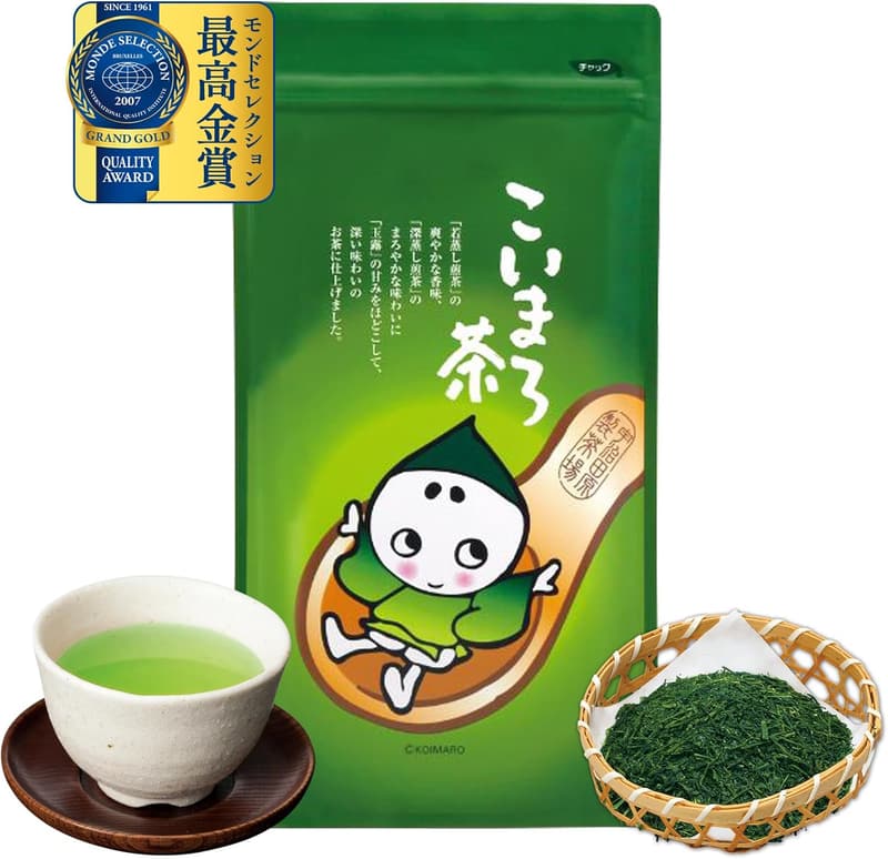 宇治田原製茶場 こいまろ茶 240g - モンドセレクション受賞の深蒸し煎茶と抹茶ブレンド