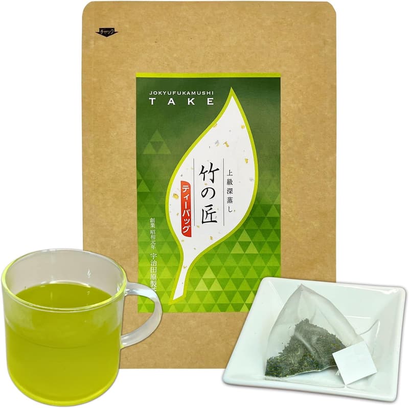 上級深蒸し緑茶ティーバッグ（竹の匠）20袋入 - 宇治田原製茶場