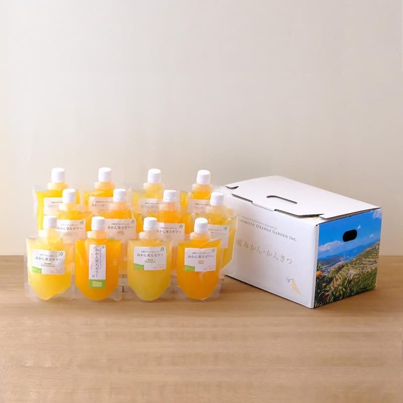 みかん寒天ゼリー（ゲル化剤・ph調整剤不使用）170g×12本