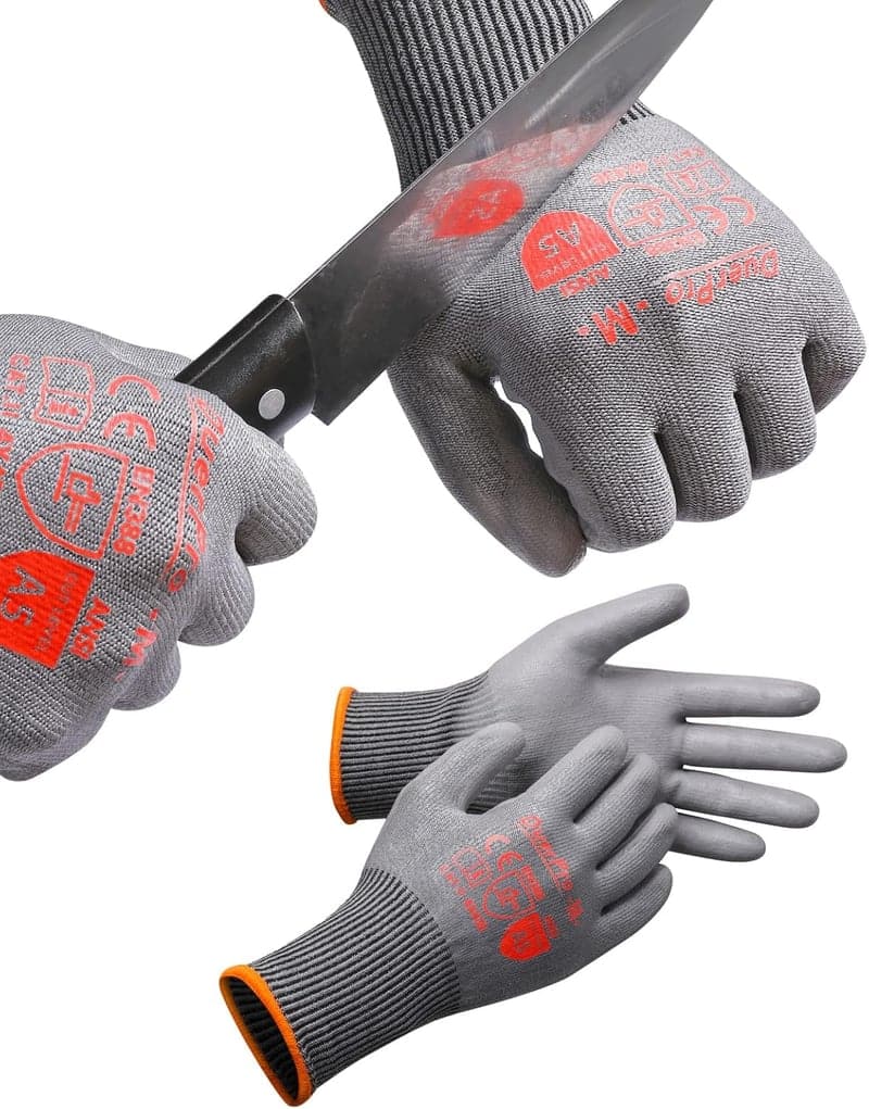 防刃手袋 ANSI耐切創レベル5｜ダイヤモンドシルク繊維製｜作業・アウトドア用