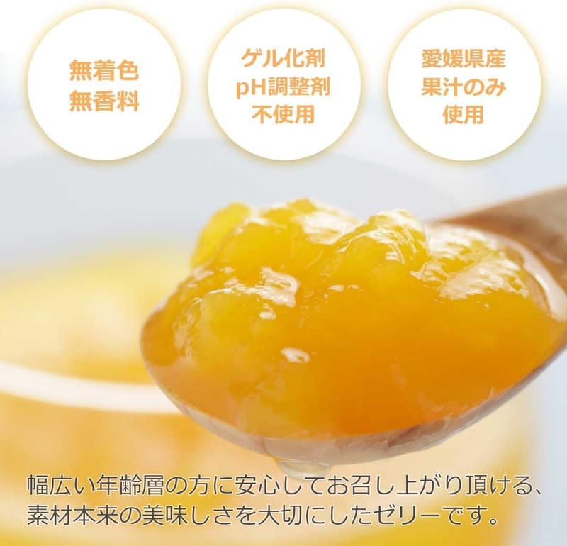愛媛産みかんゼリー（寒天）100g×8本セット - 無着色・無香料・国産フルーツジュレ