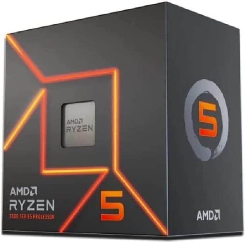 AMD Ryzen 5 7600 CPU 3.8GHz 6コア 12スレッド Wraith Prismクーラー付き