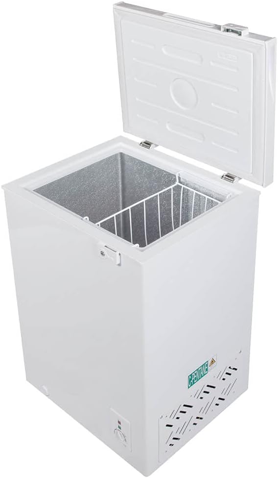 家庭用小型99Lノンフロン上開きチェストフリーザー ホワイト JF100ML01WH