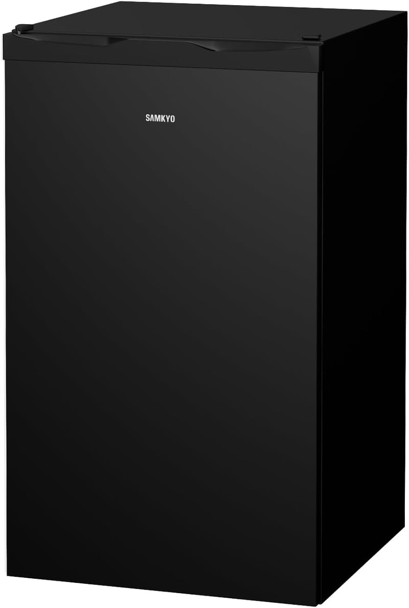 家庭用 65L 小型冷凍ストッカー ブラック 温度調節4段階 静音