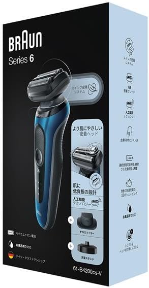 ブラウン 電気シェーバー シリーズ6 (3枚刃) ブルー