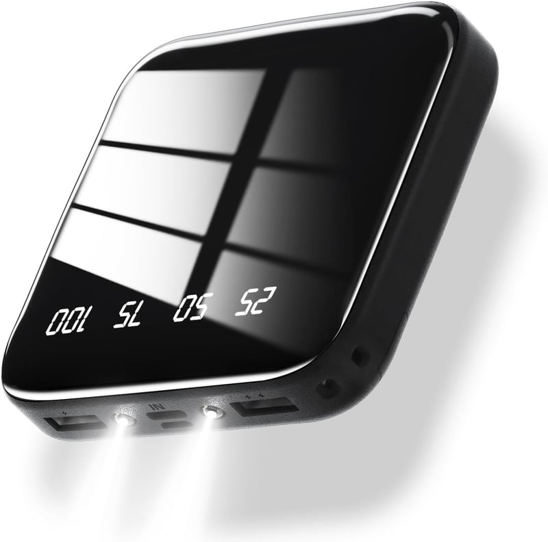 大容量20000mAh 軽量携帯充電器 モバイルバッテリー 2台同時充電 LEDライト付き PSE認証済 旅行/出張用