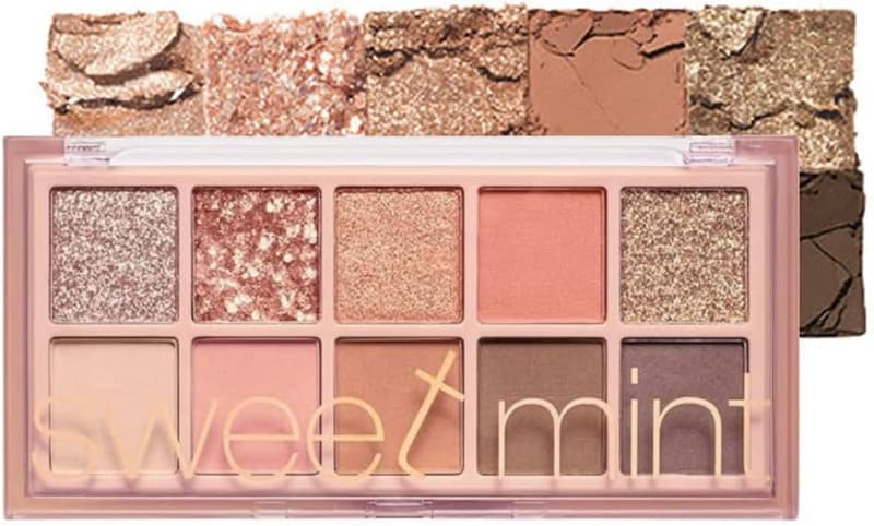 通勤用10色アイシャドウパレット - 高発色・長時間持続・毎日使えるマットアースカラー