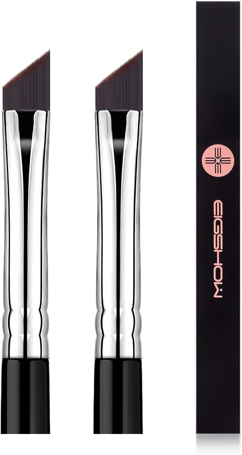 アイライナーブラシ 極細 メイクブラシ 高級繊維毛 柔らかい ブラック