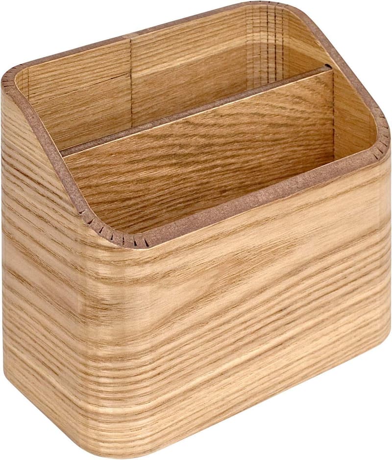 ナチュラルデザインのタモ製リモコンラック 小物入れ MOKUREN RF-002-NA 140x85x120mm