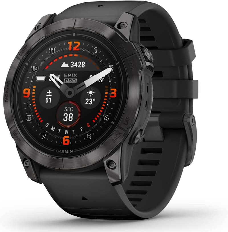 プレミアムアクティブスマートウォッチ Garmin epix Pro Sapphire Ti 47mm/51mm AMOLEDディスプレイ 心電図アプリ対応 日本正規品