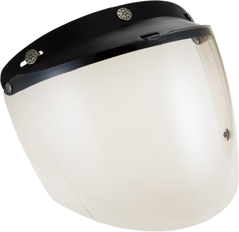 NEWスクエアシールド2 安心安全クイックキーパー付きバイザー ロングタイプ フラッシュクリア HGS-N02FCL