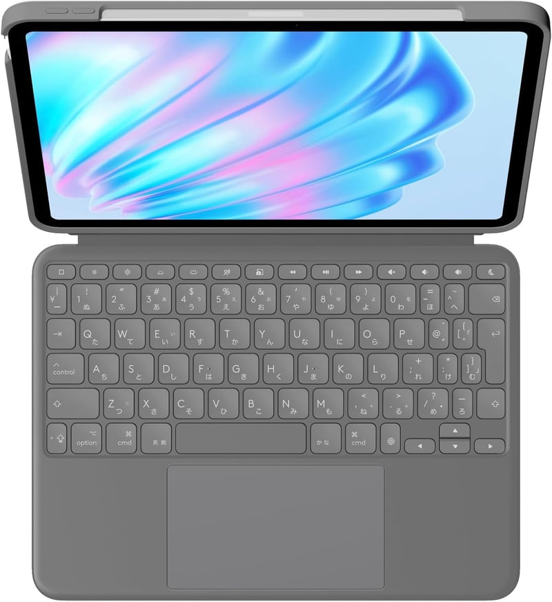 iPad Air 11インチ用 軽量キーボード付きケース 日本語配列 オックスフォードグレー