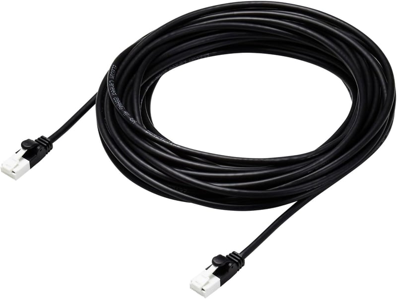 爪折れ防止コネクタ付き CAT6A LANケーブル 10m ブラック