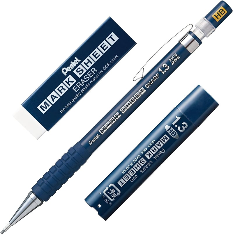 ぺんてる マークシート用シャープペン HB＆消しゴム替芯セット