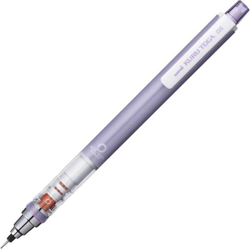 クルトガ 自動芯回転機構 シャープペンシル 0.5mm バイオレット