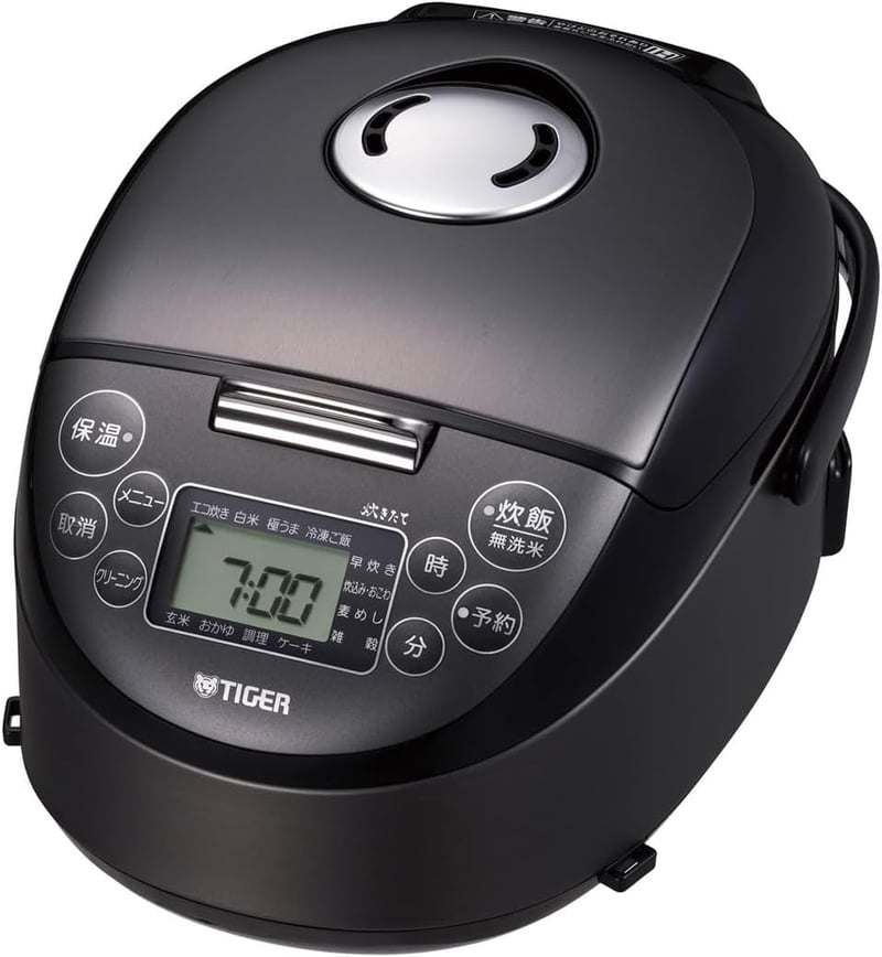 IH炊飯器 3合 小容量 遠赤5層土鍋釜 スチールブラック JPF-G055KL