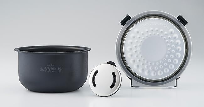 IH炊飯器 3合 小容量 遠赤5層土鍋釜 スチールブラック JPF-G055KL