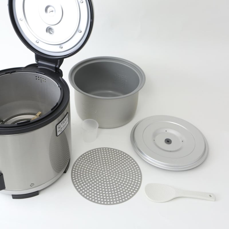 業務用2升炊飯器 ステンレスボディ おこげ防止シート付き JNO-A360XS