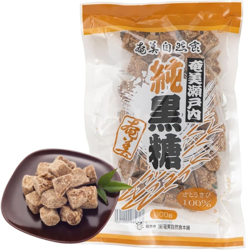 奄美瀬戸内 純黒糖 300g (1袋) - 国産黒糖