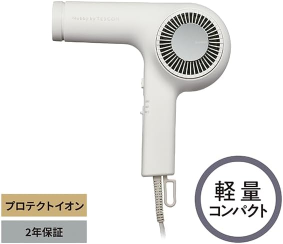 プロフェッショナル用軽量ヘアドライヤー Nobby by TESCOM ホワイトアッシュ NIB400A