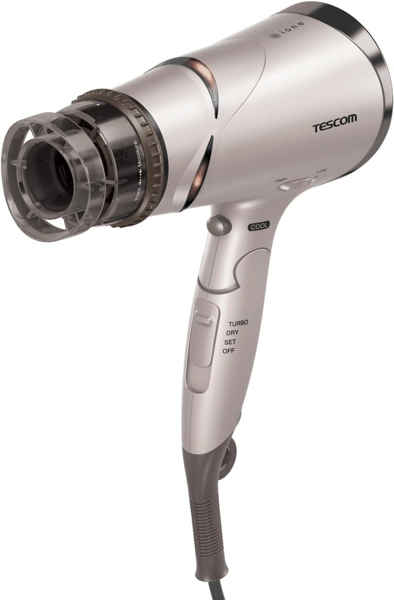 テスコム 折りたたみ式ヘアドライヤー 大風量・マイナスイオン TD430B-N/E