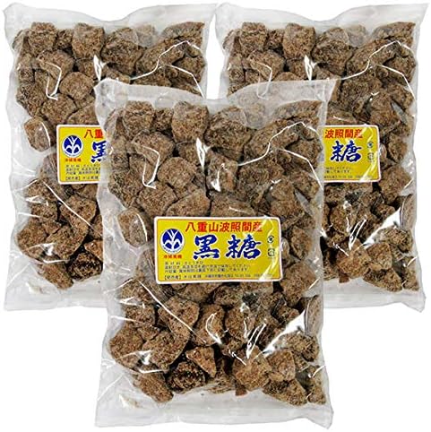 沖縄産 波照間の純黒糖 (さとうきび100％) 1kg×3袋セット