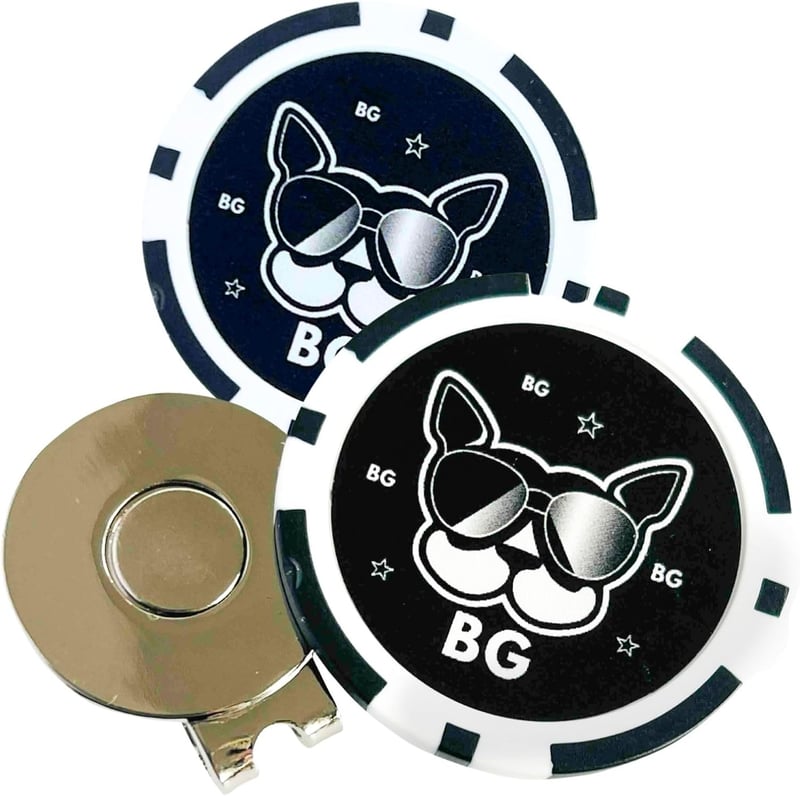 マグネット付きゴルフマーカー2枚セット【BooGolf】