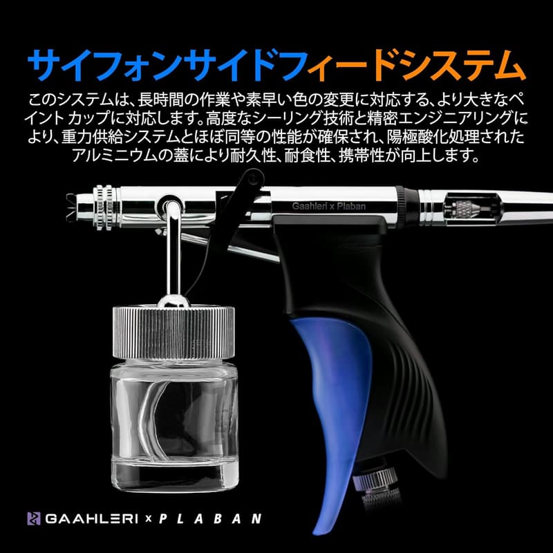 エアブラシ ダブルアクショントリガータイプ 0.28＆0.5mm ノズル - プラモデル用