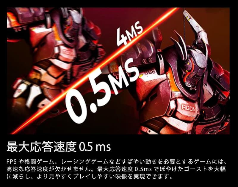 AOC 24インチ ゲーミングモニター 24G42E/11 フルHD 180Hz 応答速度0.5ms HDR10対応