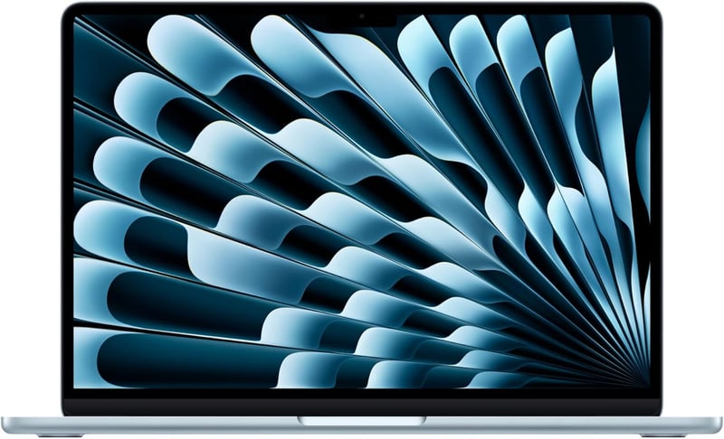 2025年モデル MacBook Air M4チップ搭載 13.6インチノートパソコン - 16GBメモリ、256GB SSD、12MPカメラ、スカイブルー