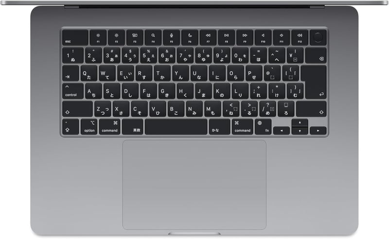 2024年モデル MacBook Air 15インチ M3チップ搭載 日本語キーボード スペースグレイ 512GB SSD 8GBメモリ